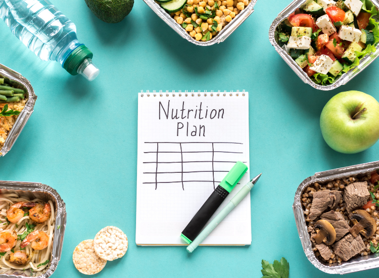 An outlined nutrition plan